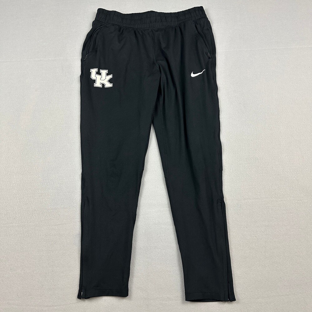 Kentucky Wildcats Pants Men Medium Black Solid Nike Dri Fit Pockets NCAA M
